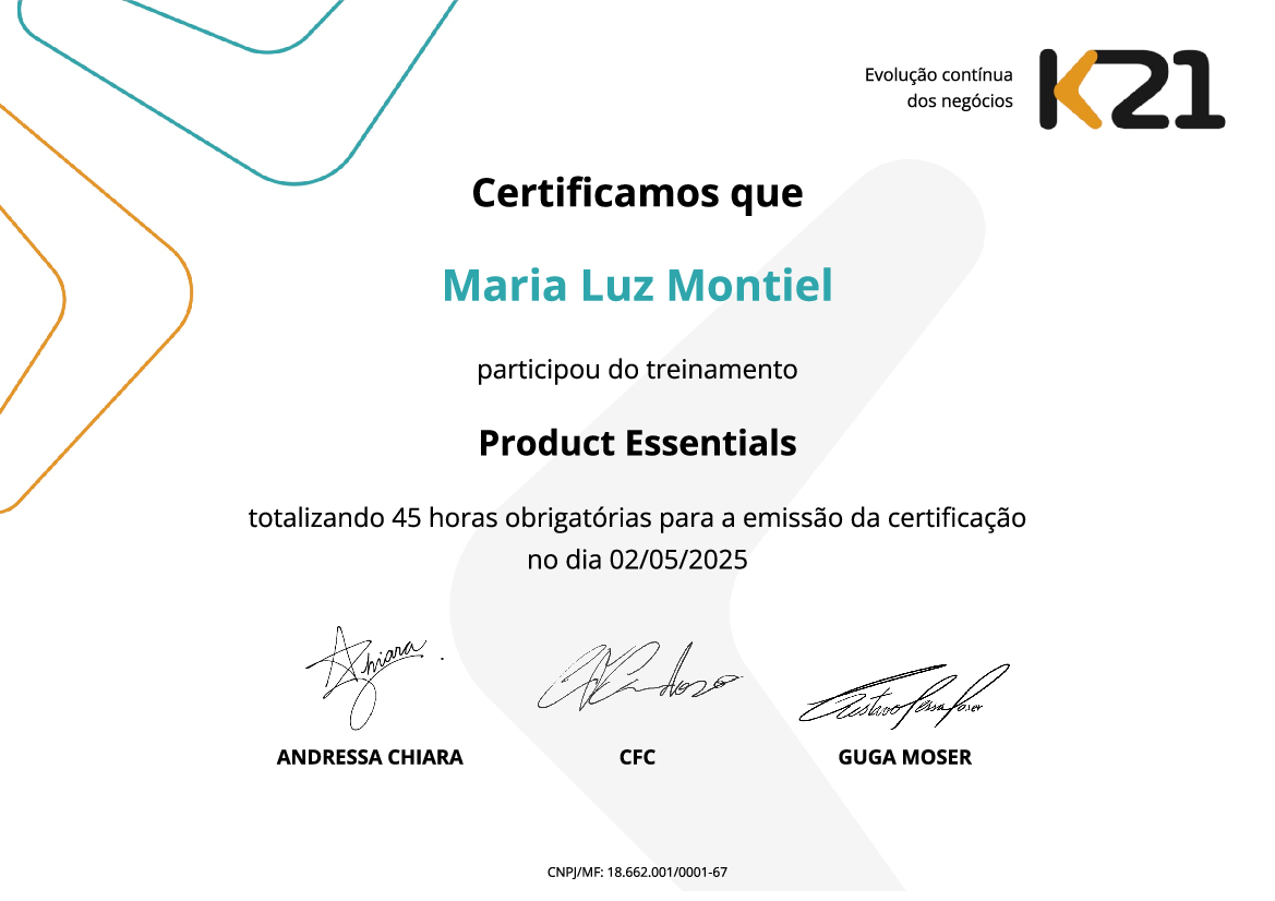 Certificado K21